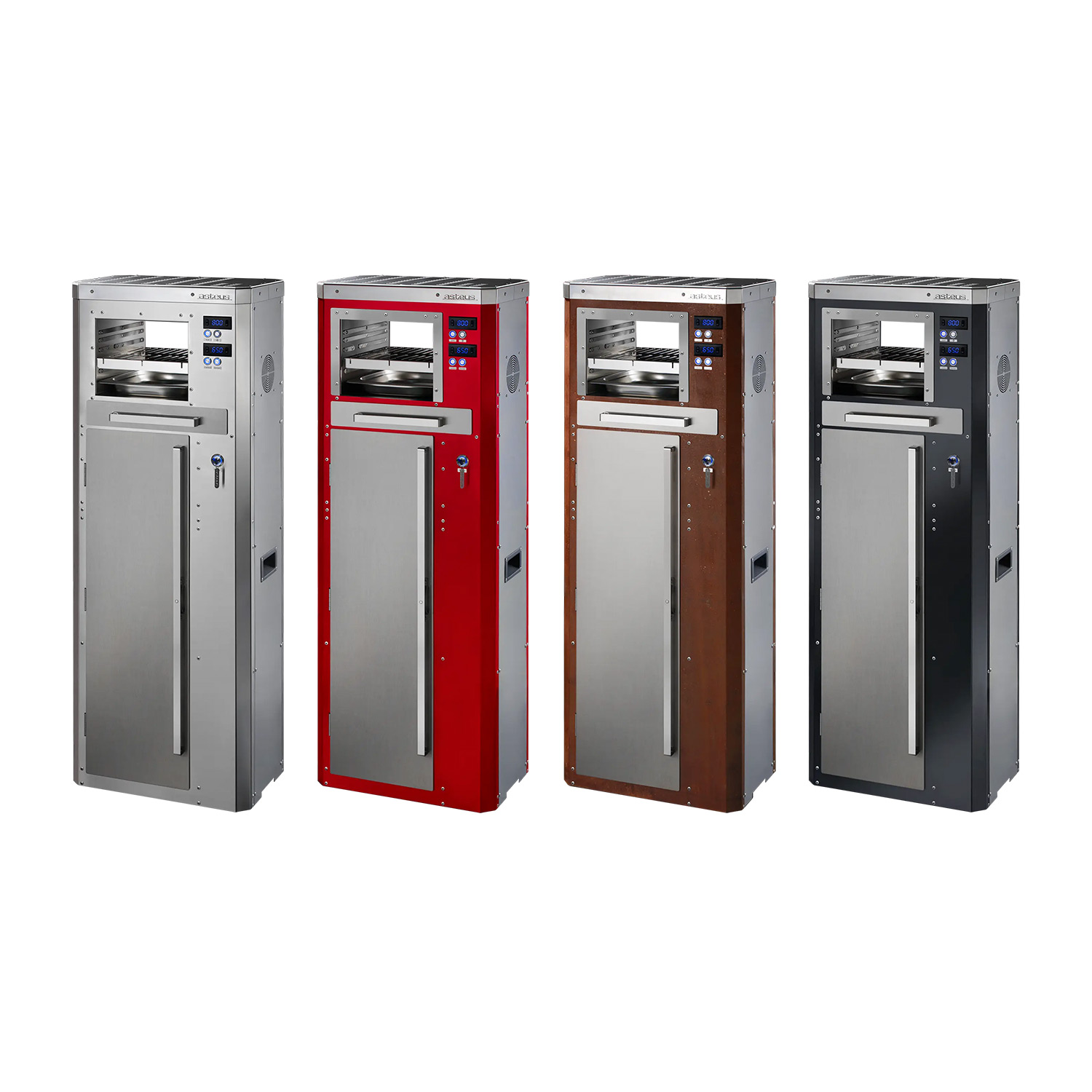 Asteus Fantale 800° Lifestyle Elektrogrill rot emailliert