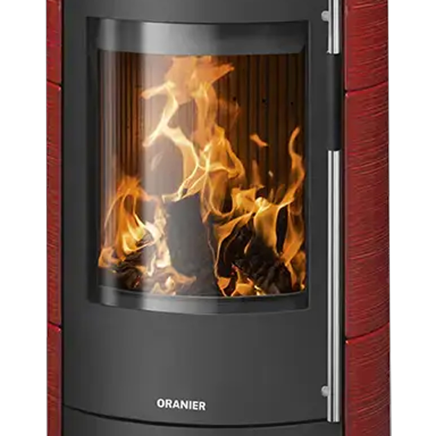 Oranier Polar Neo W+ Kaminofen Keramik Paprikarot