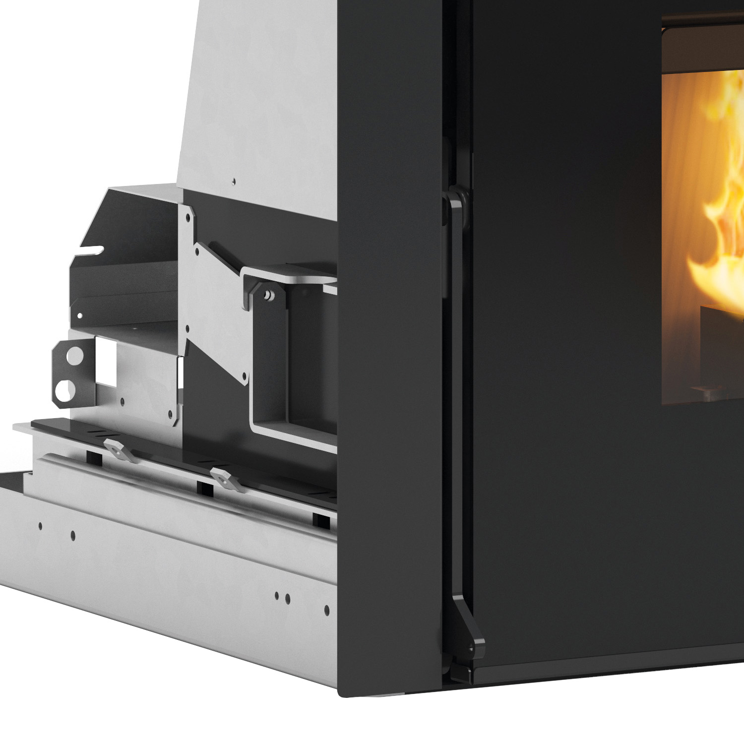 Extraflame Comfort P70 Air Plus Pelleteinsatz Stahl Schwarz
