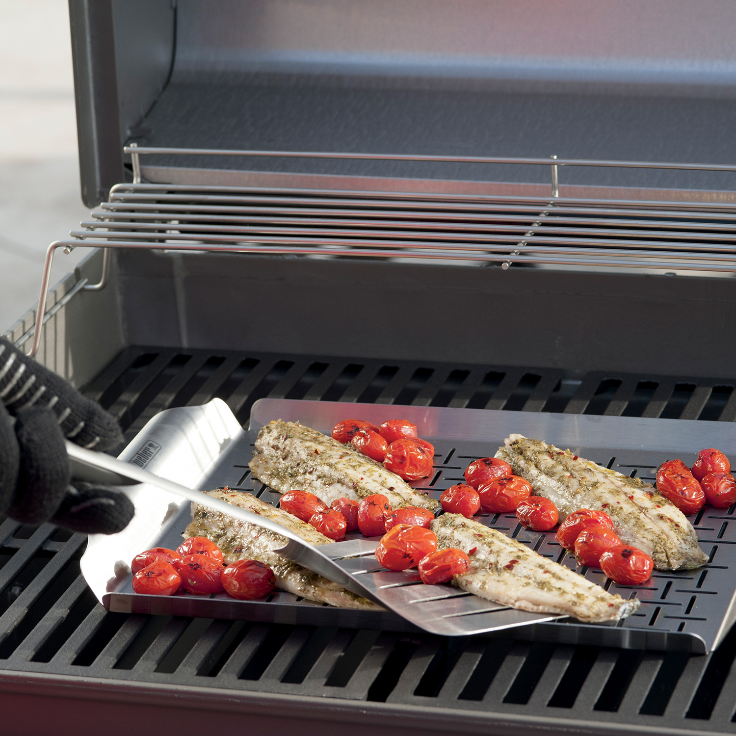 Weber Deluxe-Grillpfanne Edelstahl Weber Deluxe-Grillpfanne Edelstahl