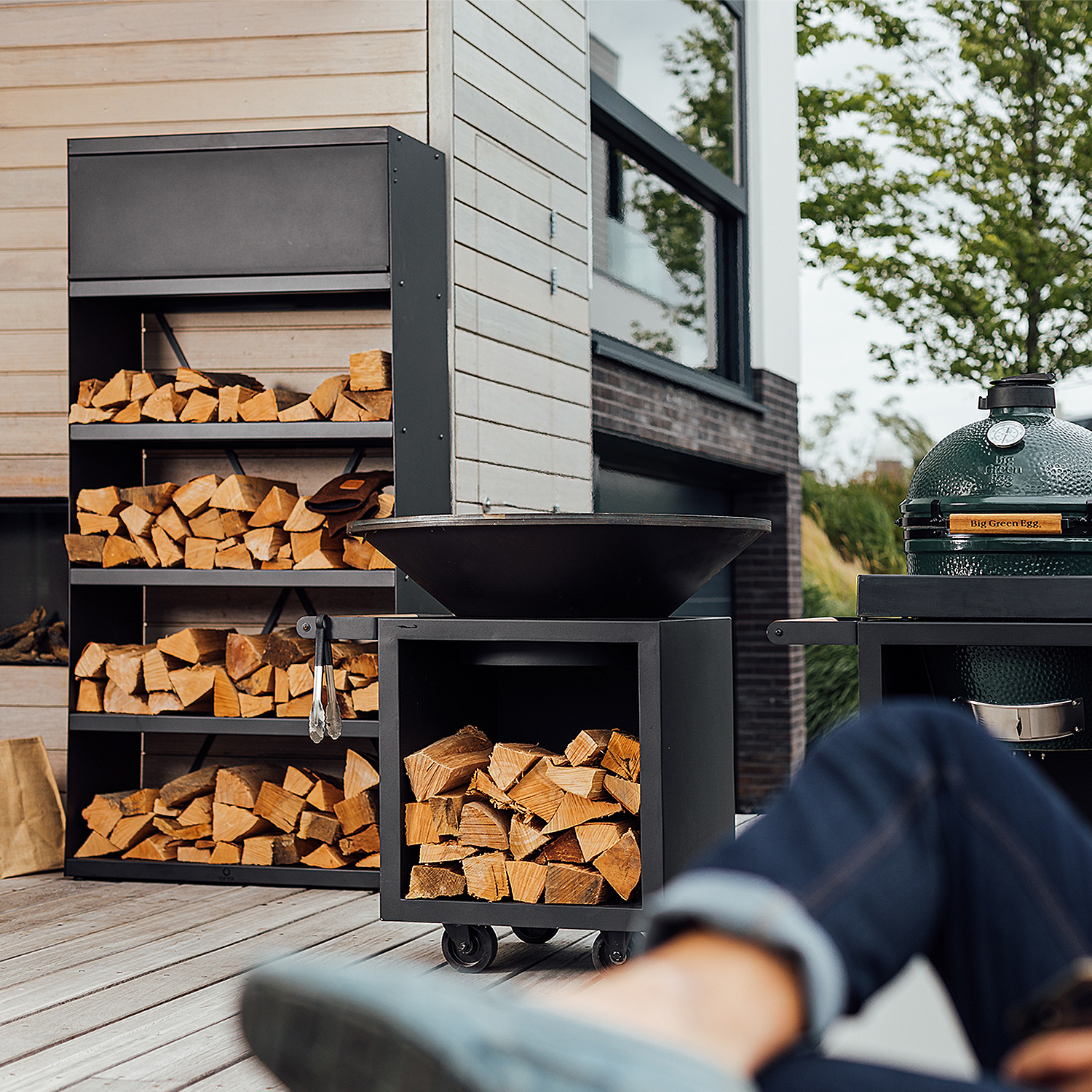OFYR Holzregal Black 100 OFYR Holzregal Black 100