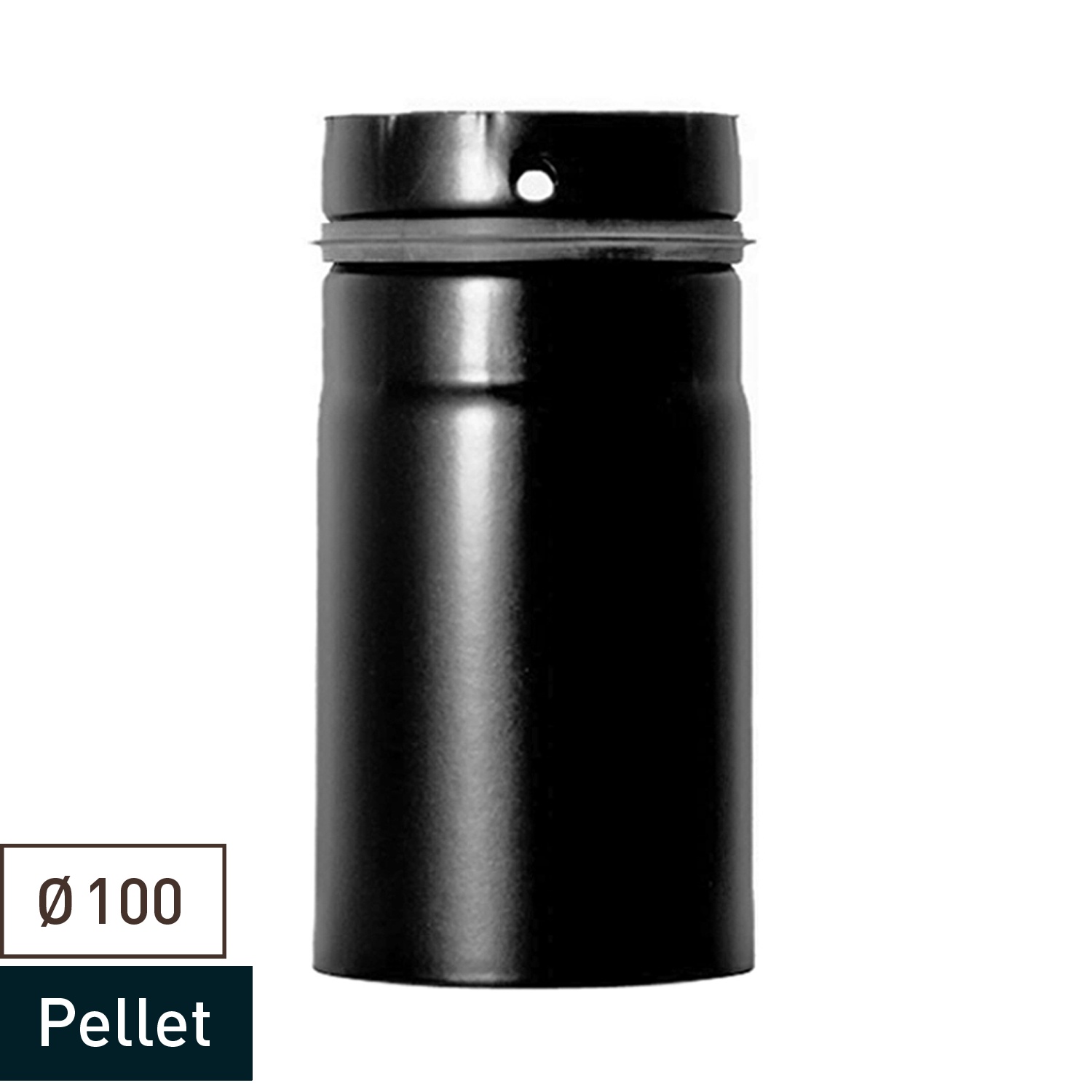 Raik Pelletrohr / Ofenrohr 100mm - 250mm schwarz