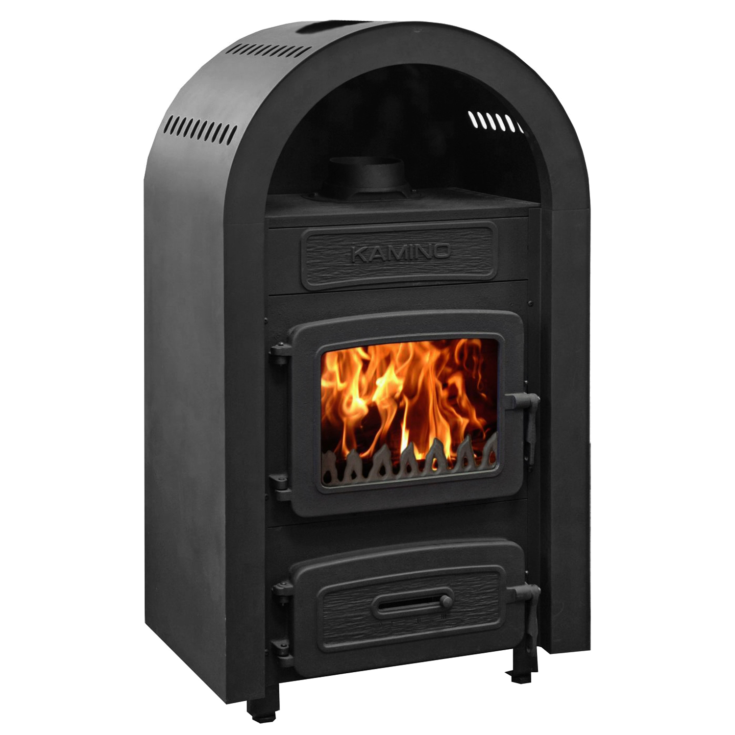 Wamsler Kamino 10960F Werkstattofen Schwarz Rauchabgang oben