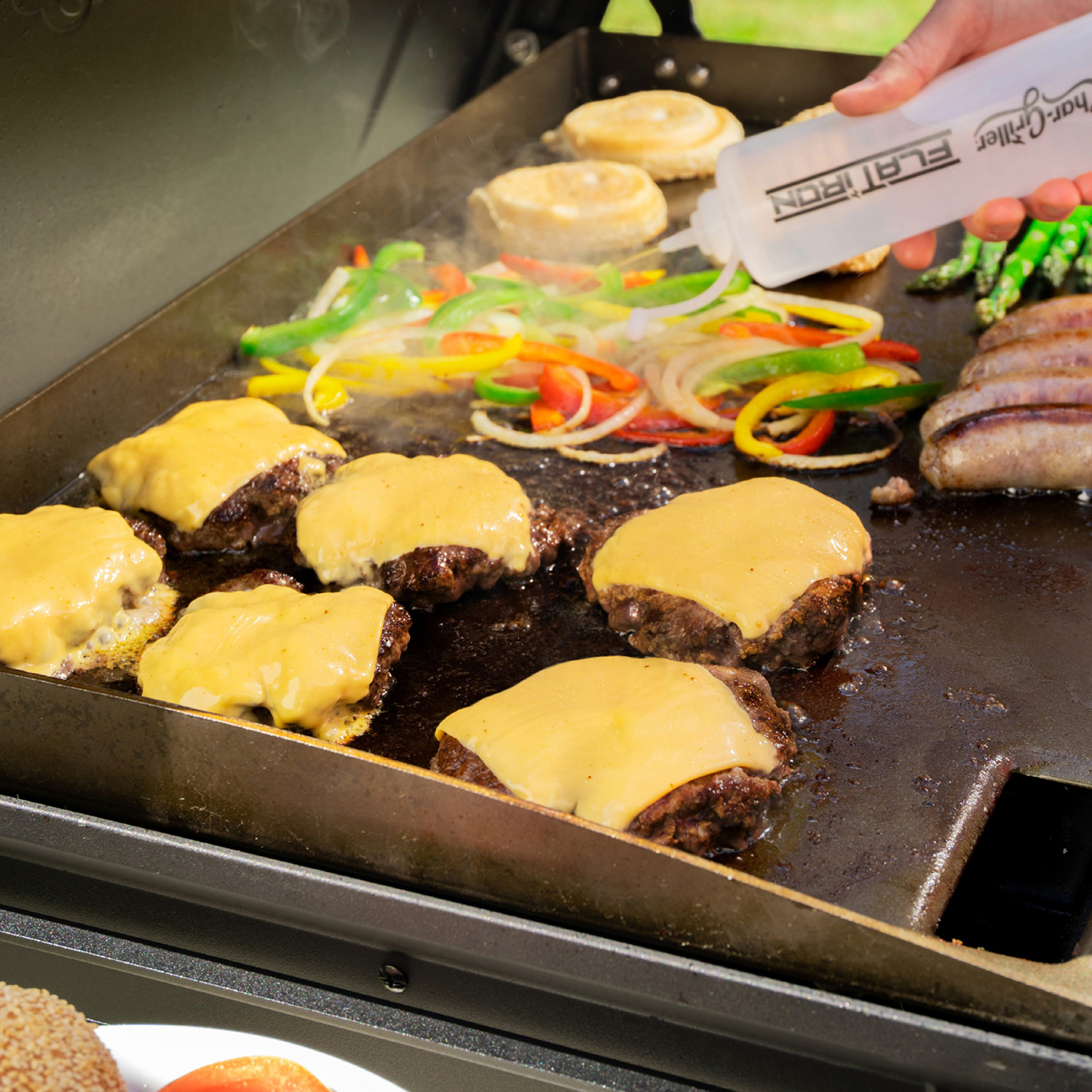 Char-Griller Flat Iron 3 Brenner Griddle Gasgrill