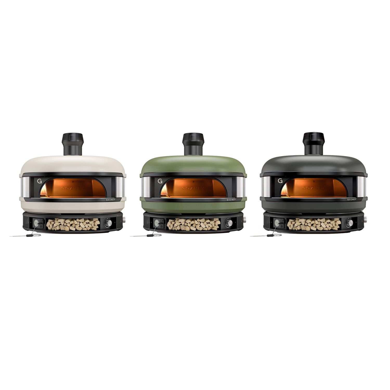 Gozney Dome Dual-Fuel Pizzaofen Creme + Ventura Pizza-Set (4-tlg.) gratis