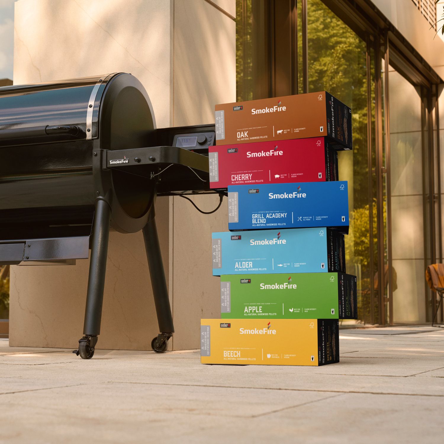 Weber SmokeFire-Hartholzpellets Apfel 8 kg