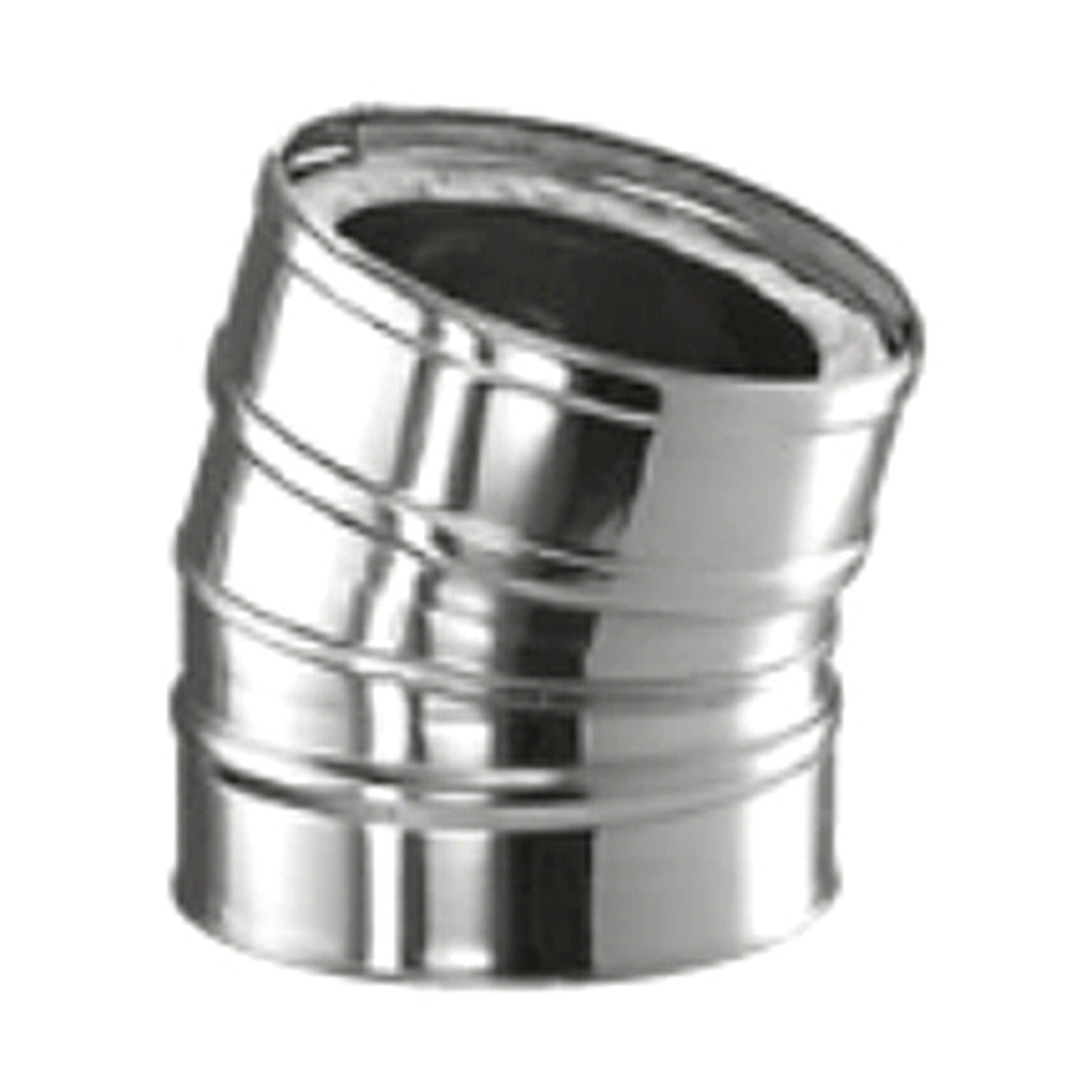 Schiedel ICS Bogen 15° Ø150 mm doppelwandig glänzend