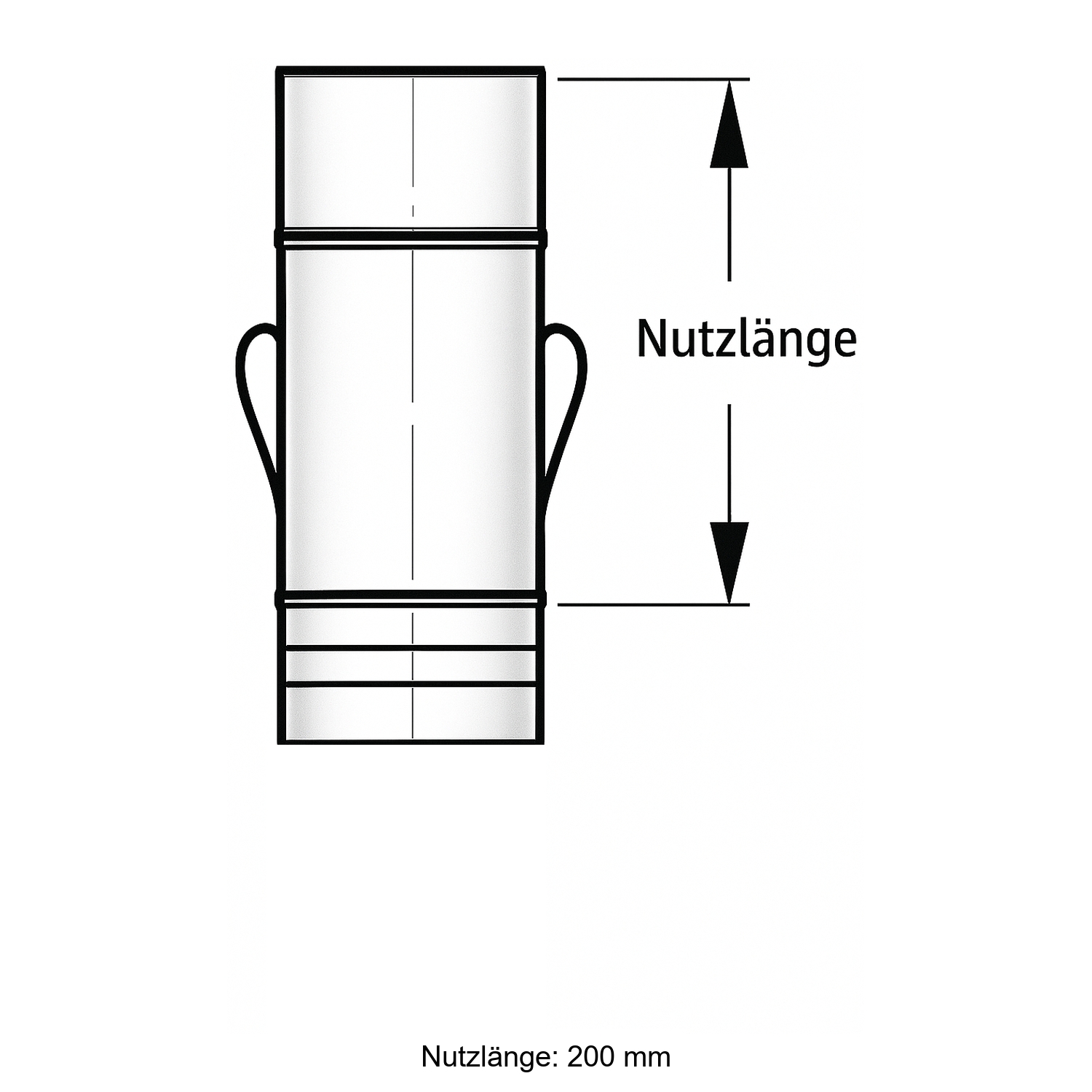 Schiedel PRIMA PLUS Ablasselement 250mm Ø113 mm einwandig matt Schiedel PRIMA PLUS Ablasselement 250mm Ø113 mm einwandig matt