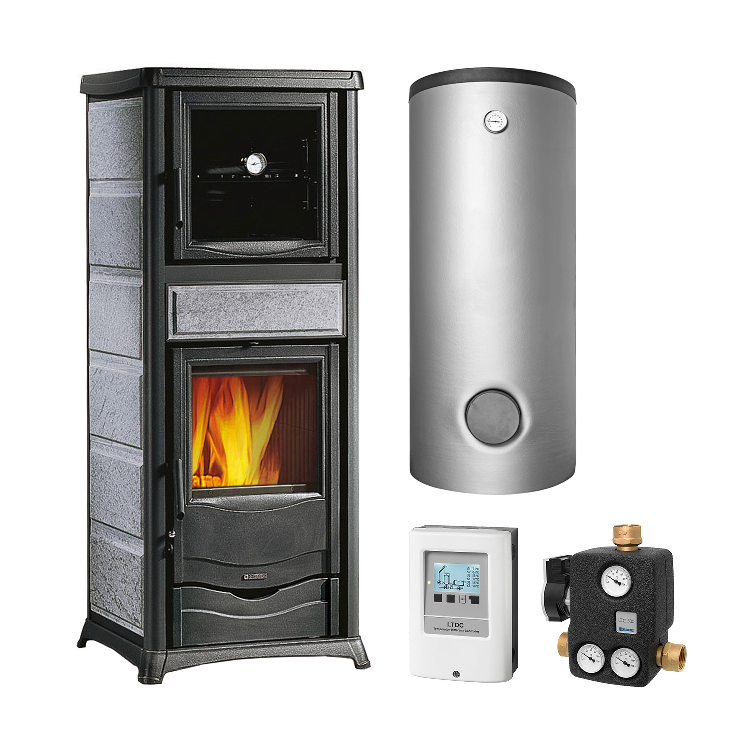 La Nordica Termorossella Plus DSA Forno 4.0 Speckstein Set + Pufferspeicher TPSM 825