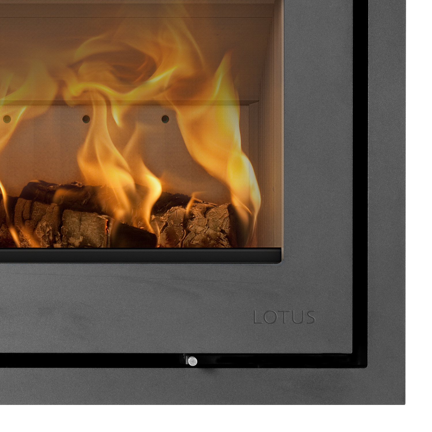 Lotus H370 Petite Kamineinsatz Grau / Scharniere links Lotus H370 Petite Kamineinsatz Grau / Scharniere links