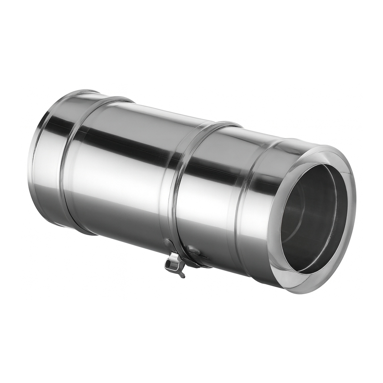 Schiedel ICS Rohrausgleichselement 375 mm-585 mm ICS Ø130 doppelwandig glänzend