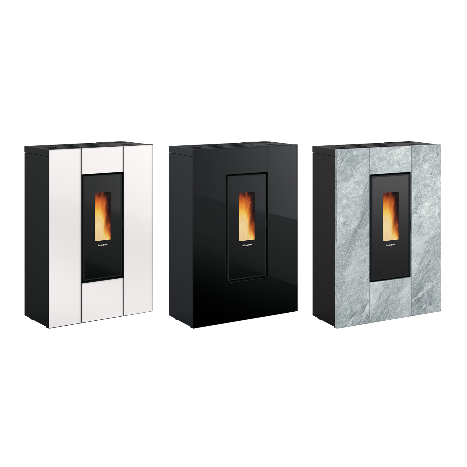 Extraflame Marilena Plus AD Pelletofen Naturstein