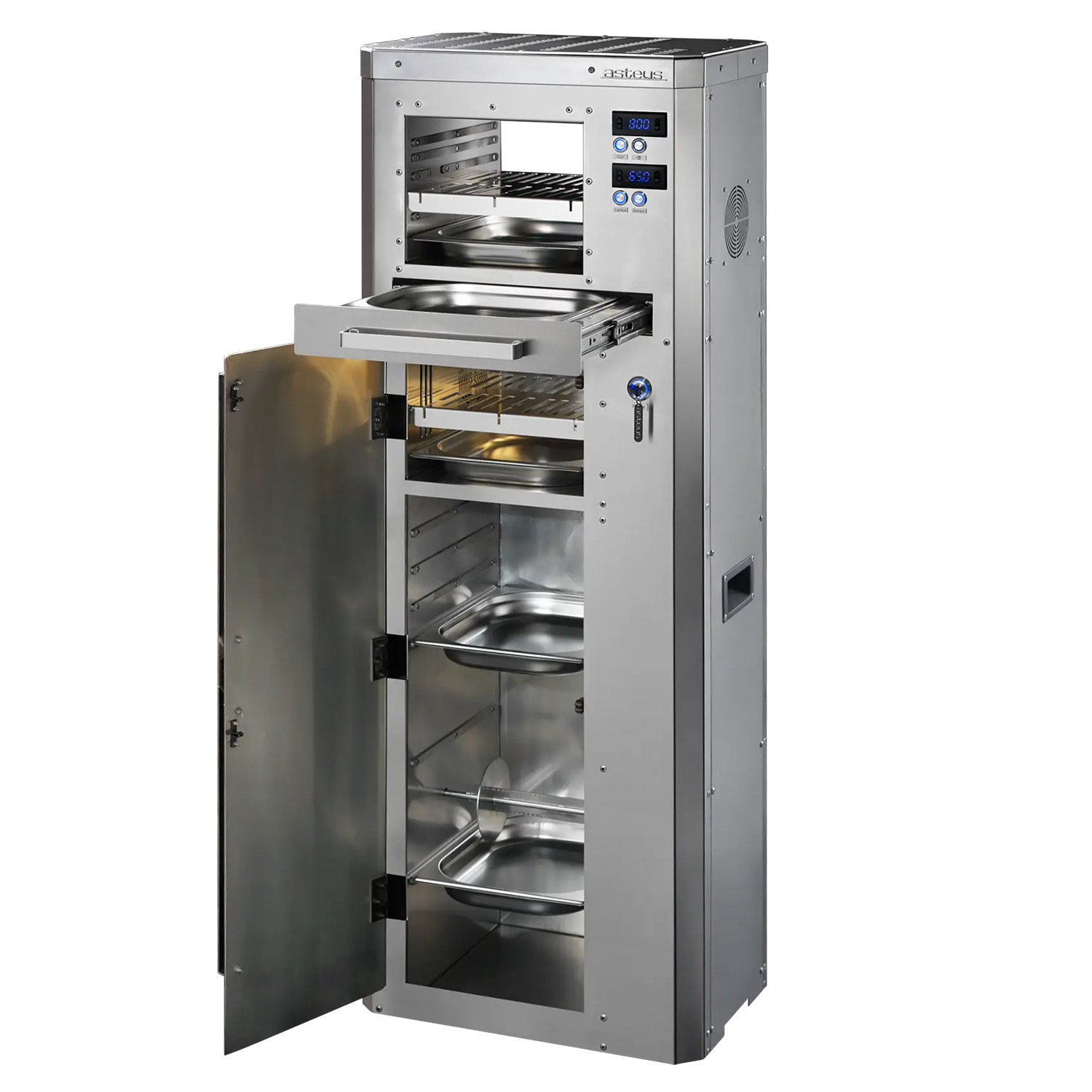 Asteus Fantale 800° Lifestyle Elektrogrill Edelstahl