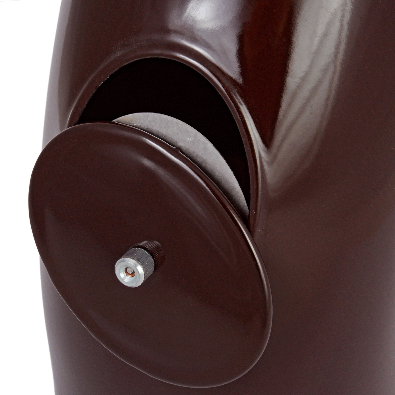Raik Rauchrohrbogen / Ofenrohrbogen Emaille 150mm - 45° Bogen glatt Braun mit Reinigungsöffnung
