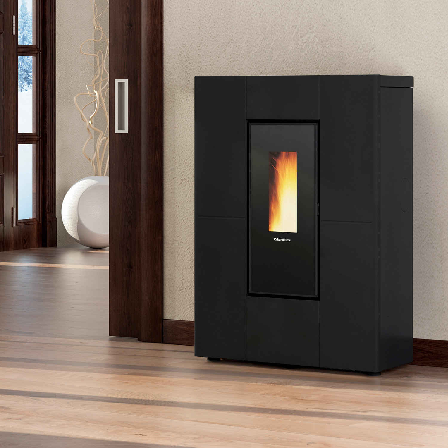 Extraflame Marilena Plus 5.0 Pelletofen Stahl Schwarz