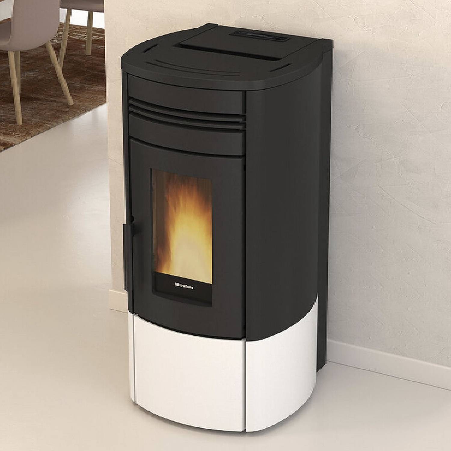 Extraflame NORIS PLUS - Weiss Pelletofen EVOLUTION LINE