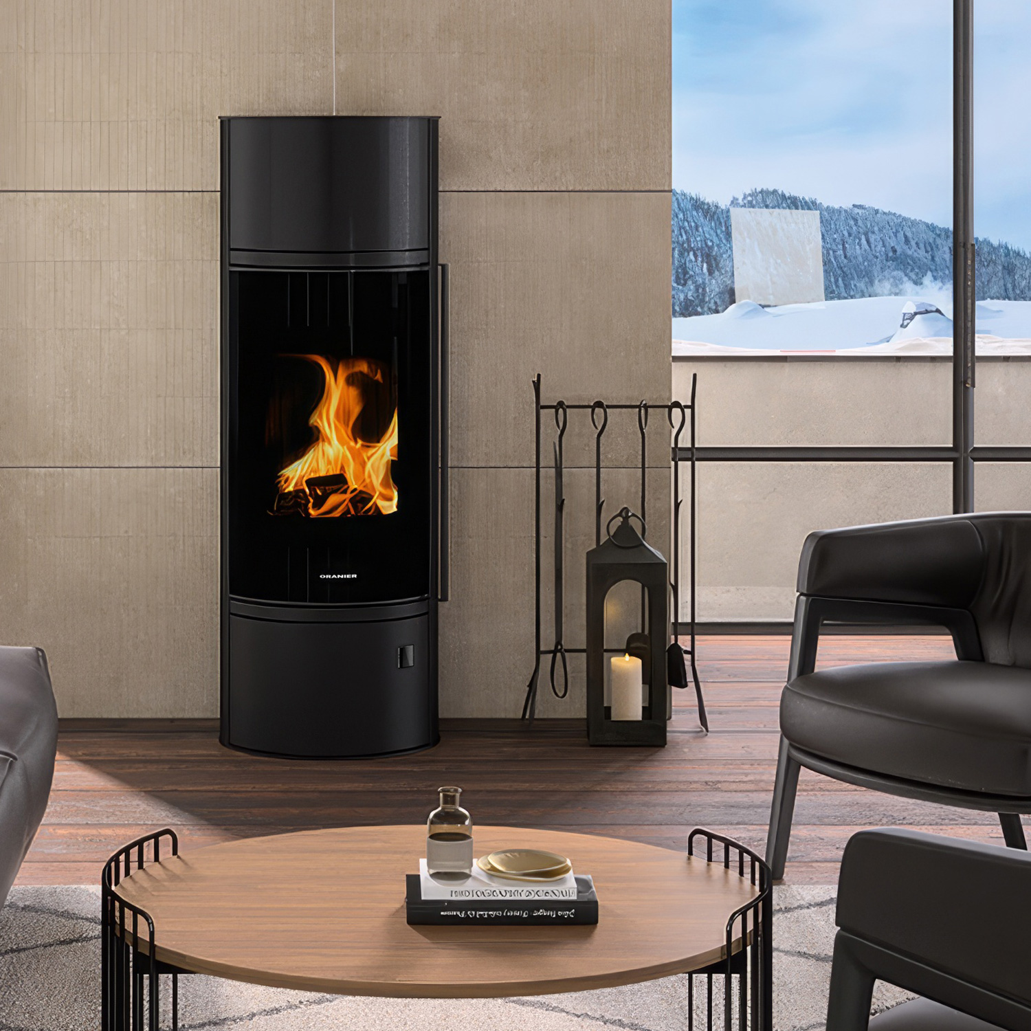 Oranier+ Arena W+ 2.0 Kaminofen pureBLACK Sonderedition