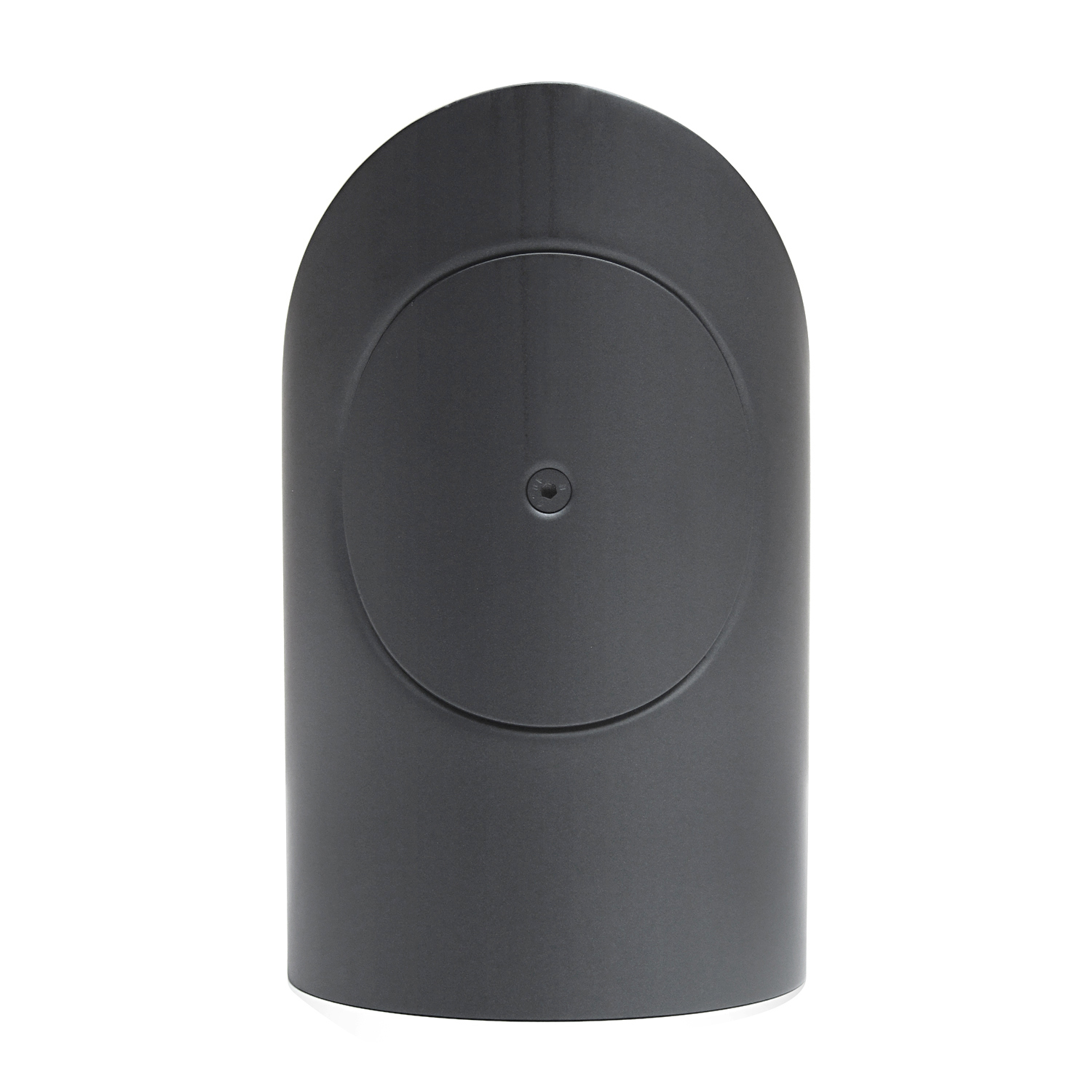 Raik Basic Rauchrohrbogen 150mm gussgrau 90° – 2teilig mit Tür geschliffen für Rauchrohr / Ofenrohr