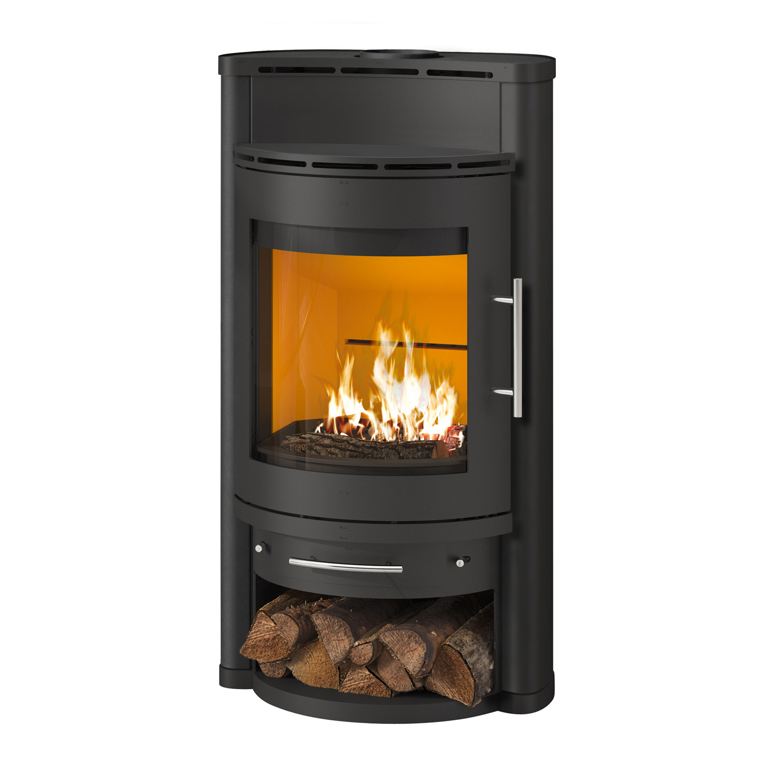 Königshütte Corvus Kaminofen Stahl Schwarz Königshütte Corvus Kaminofen Stahl Schwarz