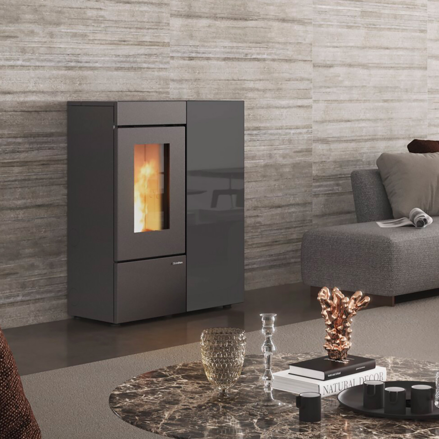 Extraflame Evolution Line Annalisa Plus Crystal Pelletofen Schwarz ...