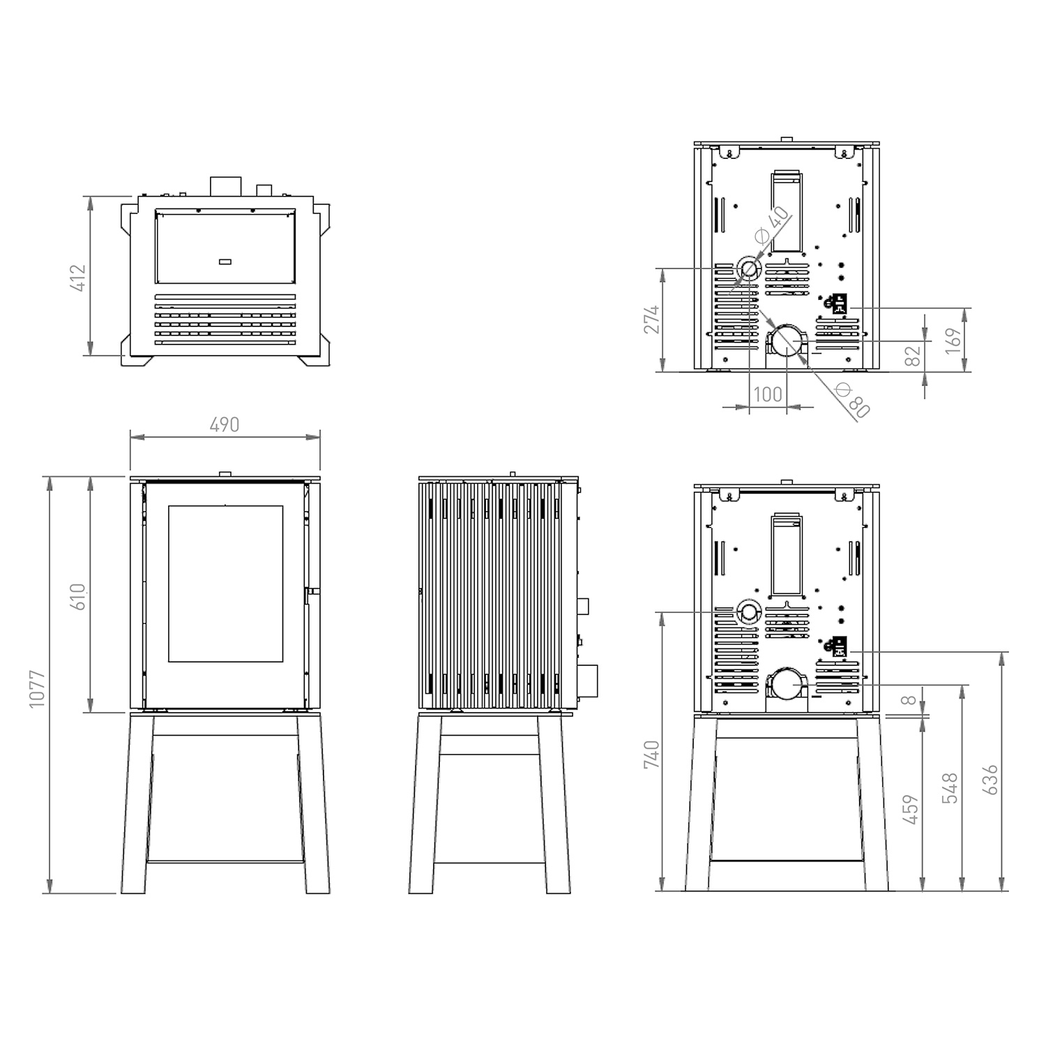 Schmitzker Cuby Pellet Pelletofen Schwarz Schmitzker Cuby Pellet Pelletofen Schwarz