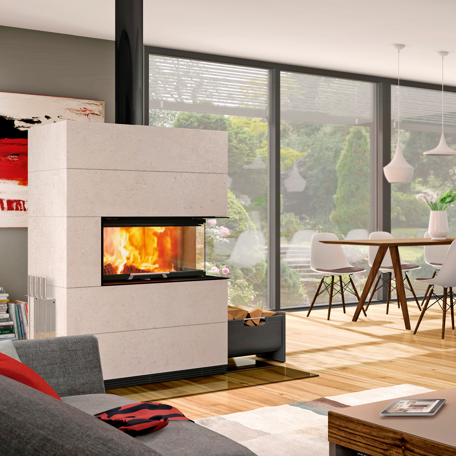 Spartherm Kaminbausatz SIM 2/3/Varia AS-2Rh-4S Natur