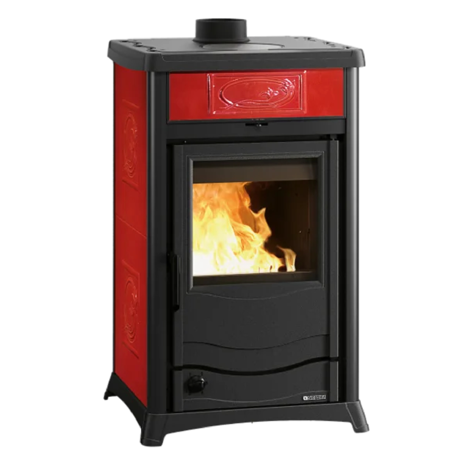 La Nordica TERMOROSSELLA PLUS DSA.16 Keramik - Bordeauxrot Kaminofen