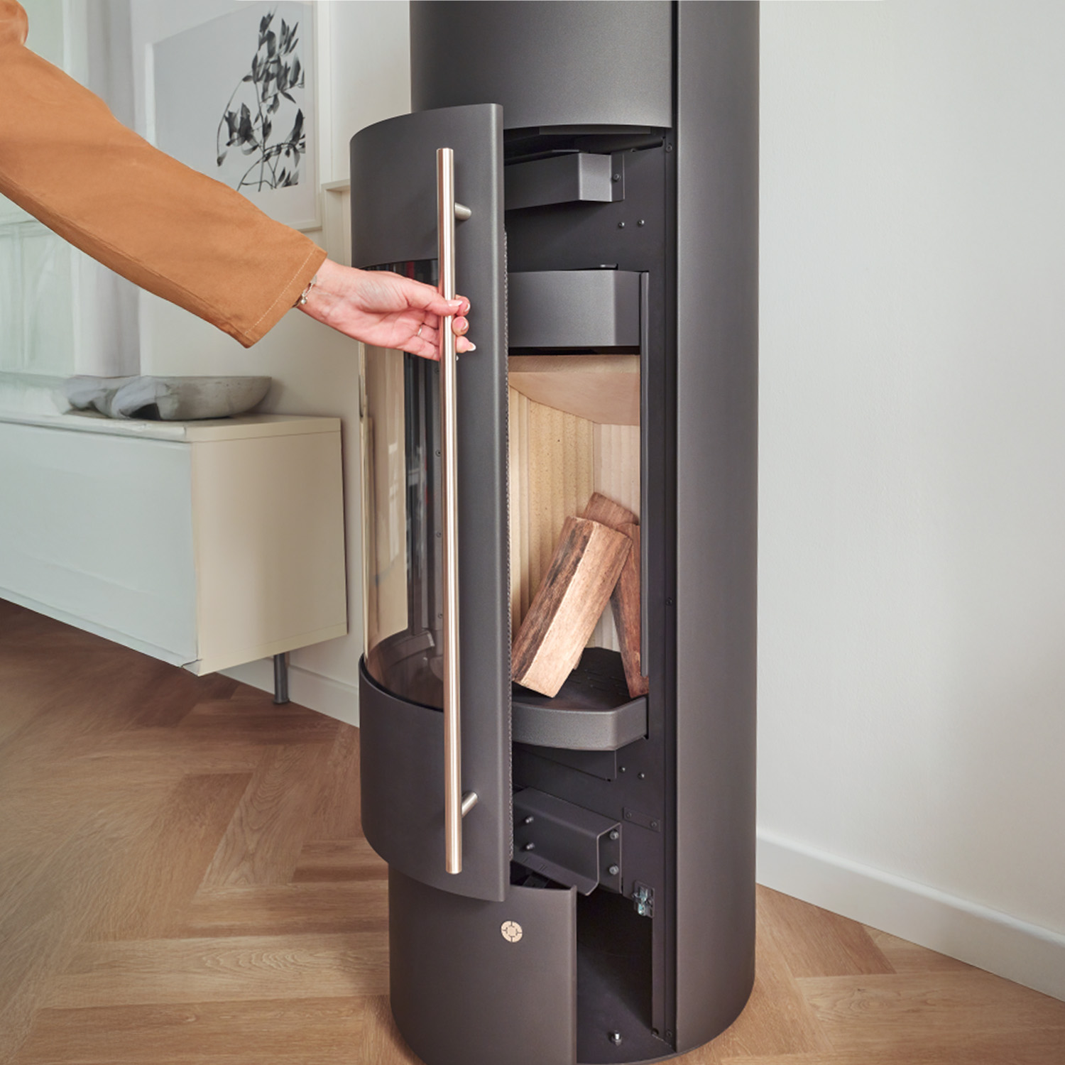 Olsberg Muna Power Bloc! Kaminofen Stahl Schwarz