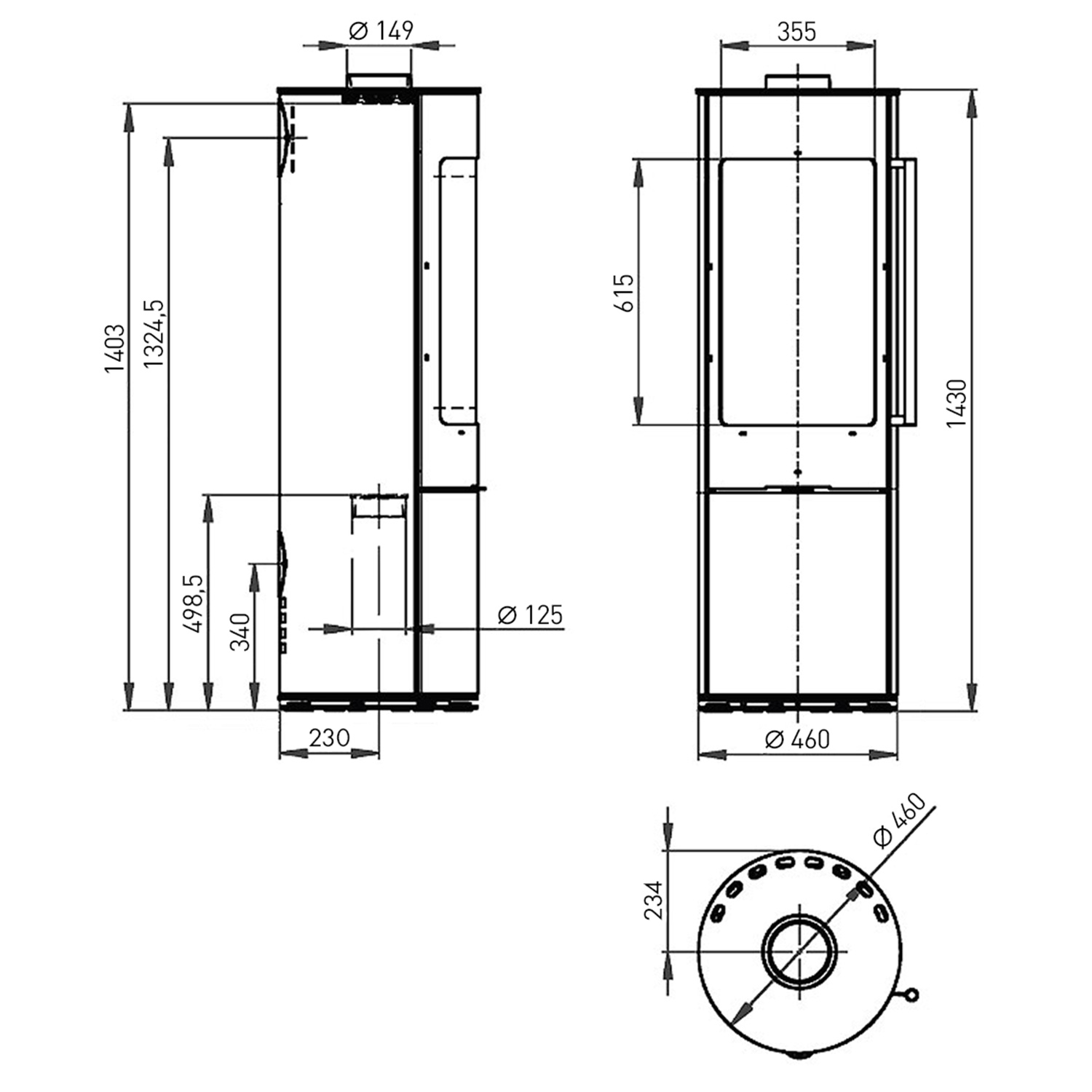 Novaline Aria Pura Kaminofen