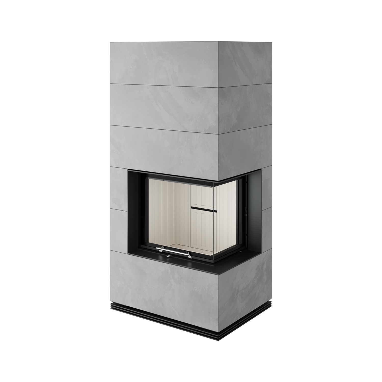 Spartherm SIM Varia 2R-55h Kaminbausatz RLU Beton Natur 1/3