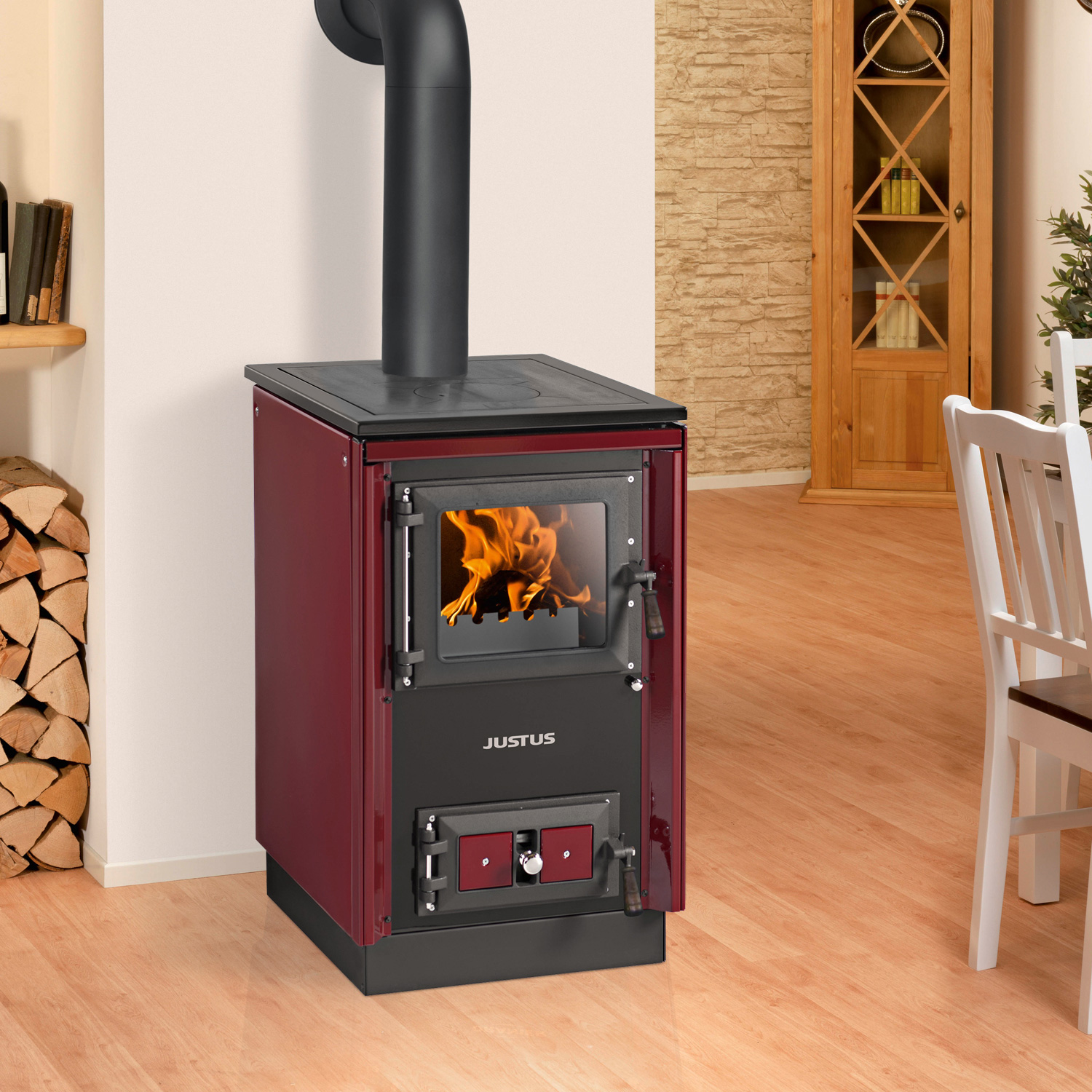 Justus Rustico-50 2.0 Küchenofen Bordeaux Justus Rustico-50 2.0 Küchenofen Bordeaux