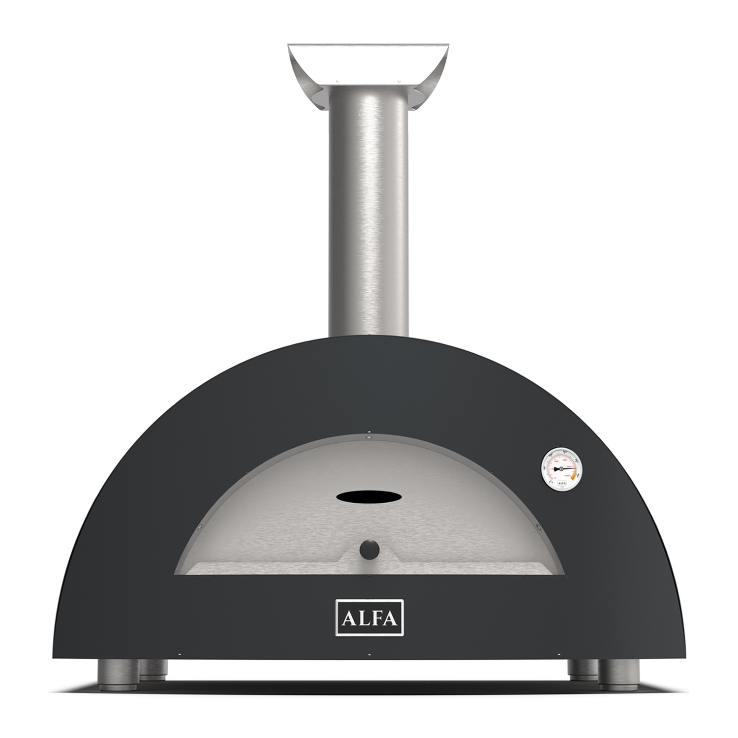 Alfa Moderno 2 Pizze Gas-Pizzaofen schiefergrau 50 mBar