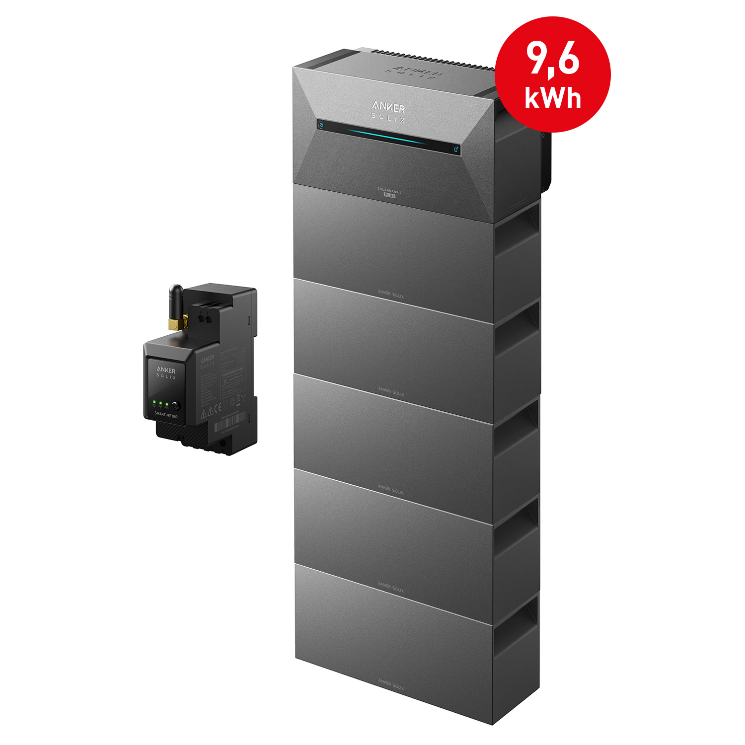 Anker SOLIX Solarbank 2 E1600 PRO Balkon-Stromspeichersystem + 5x BP1600 Erweiterungsakku Anker SOLIX Solarbank 2 E1600 PRO Balkon-Stromspeichersystem + 5x BP1600 Erweiterungsakku