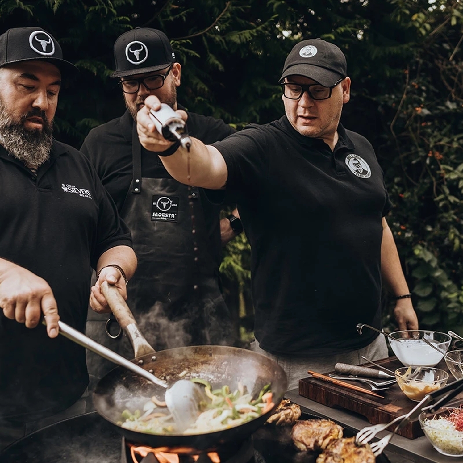 Moesta Stahlwok mit Holzgriff