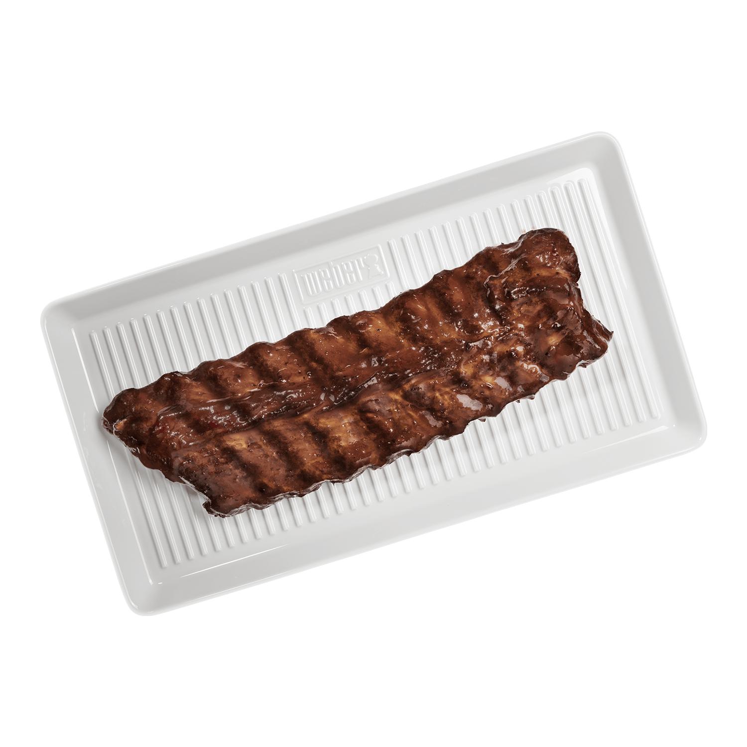 Weber Servierplatte aus Porzellan