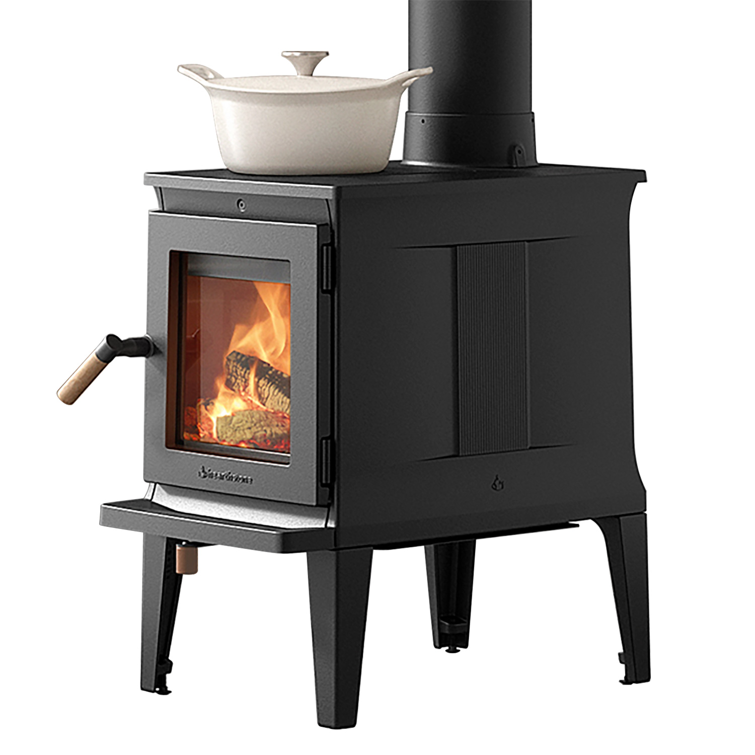 Hergom E20 Green Mountain Kaminofen Gusseisen schwarz