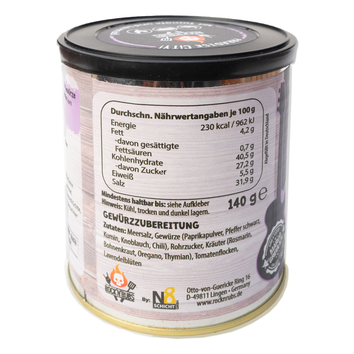 Rock'n'Rubs Frontline Paradise City 140 g Rock'n'Rubs Frontline Paradise City 140 g