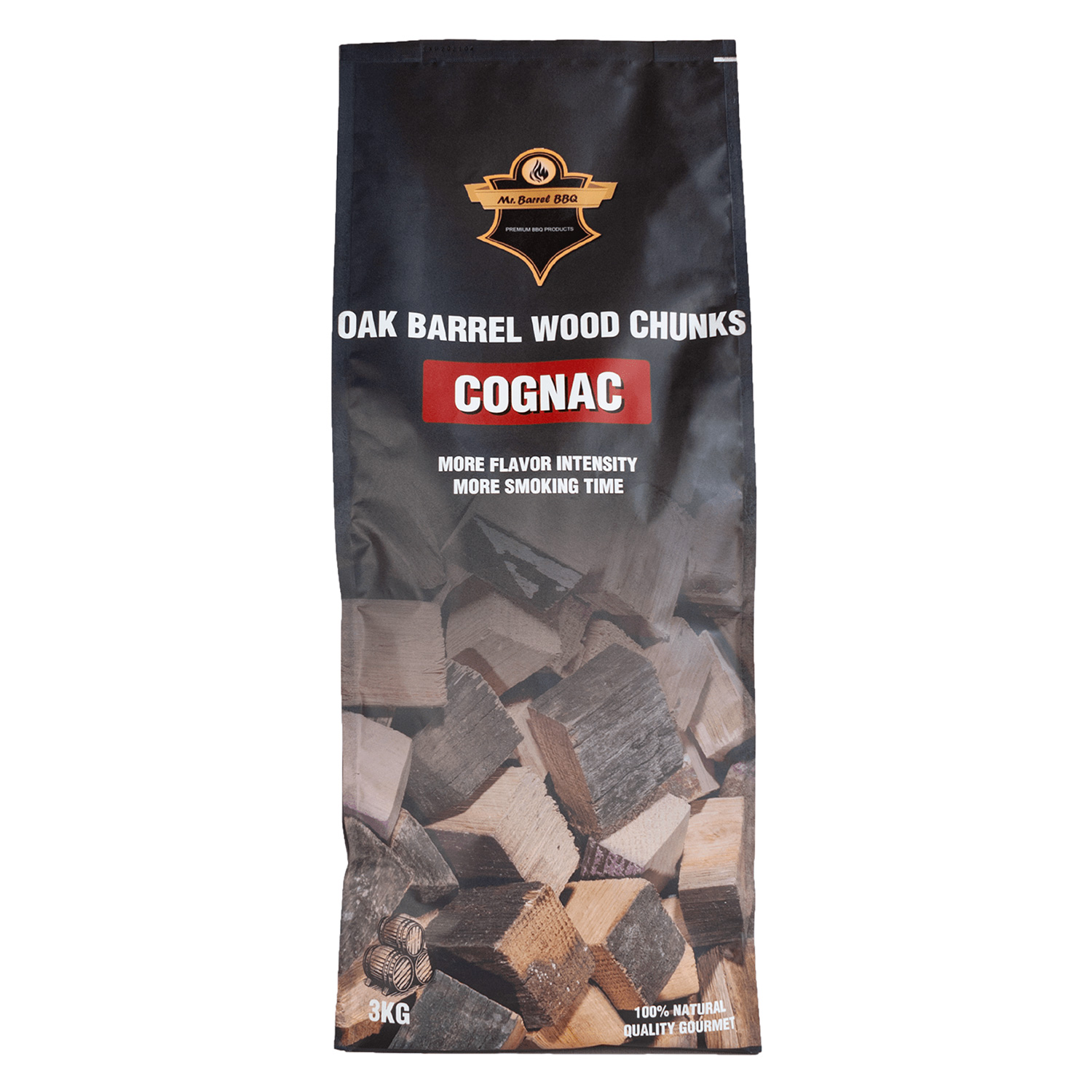 Mr. Barrel BBQ Chunks XL Cognac, 3 kg