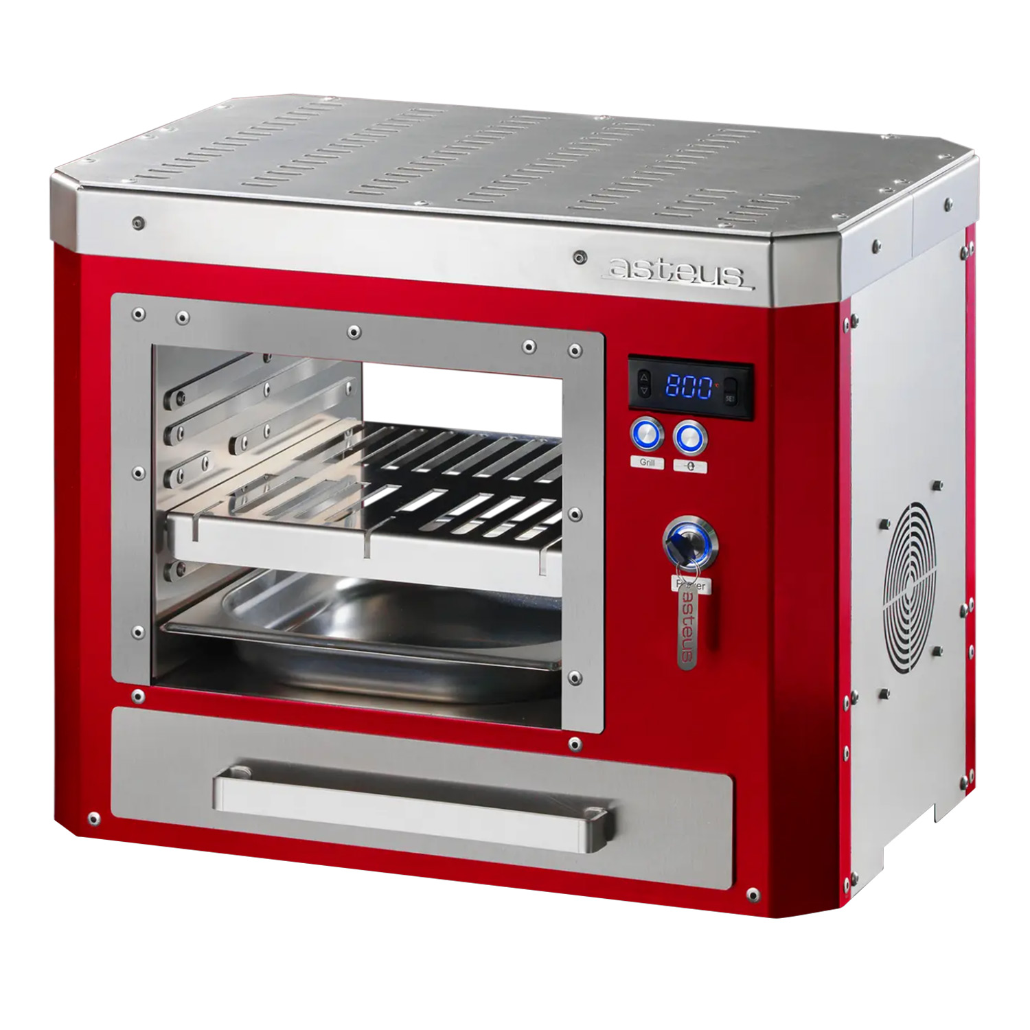 Asteus Tarso 800° Lifestyle Elektrogrill rot emailliert inkl. Abdeckhaube Asteus Tarso 800° Lifestyle Elektrogrill rot emailliert inkl. Abdeckhaube