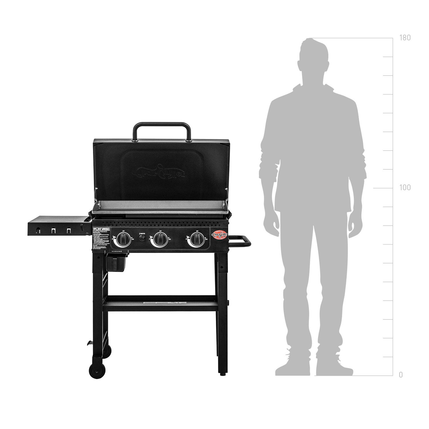 Char-Griller Flat Iron 3 Brenner Griddle Gasgrill