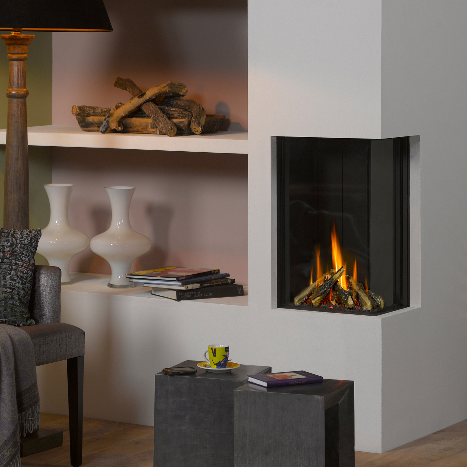 Trimline Fires Trimline 38 Corner Right Gas Kamineinsatz G20/G25 Trimline Fires Trimline 38 Corner Right Gas Kamineinsatz G20/G25