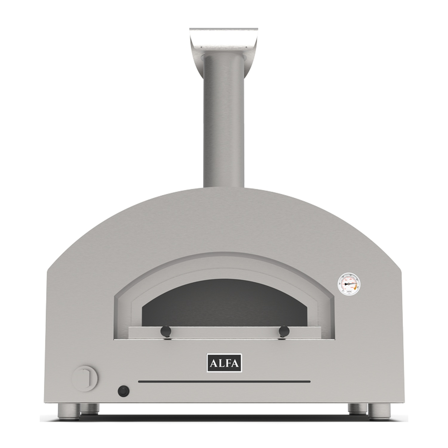 Alfa Futuro 2 Pizze Gas-Pizzaofen silber/ schwarz 50 mBar