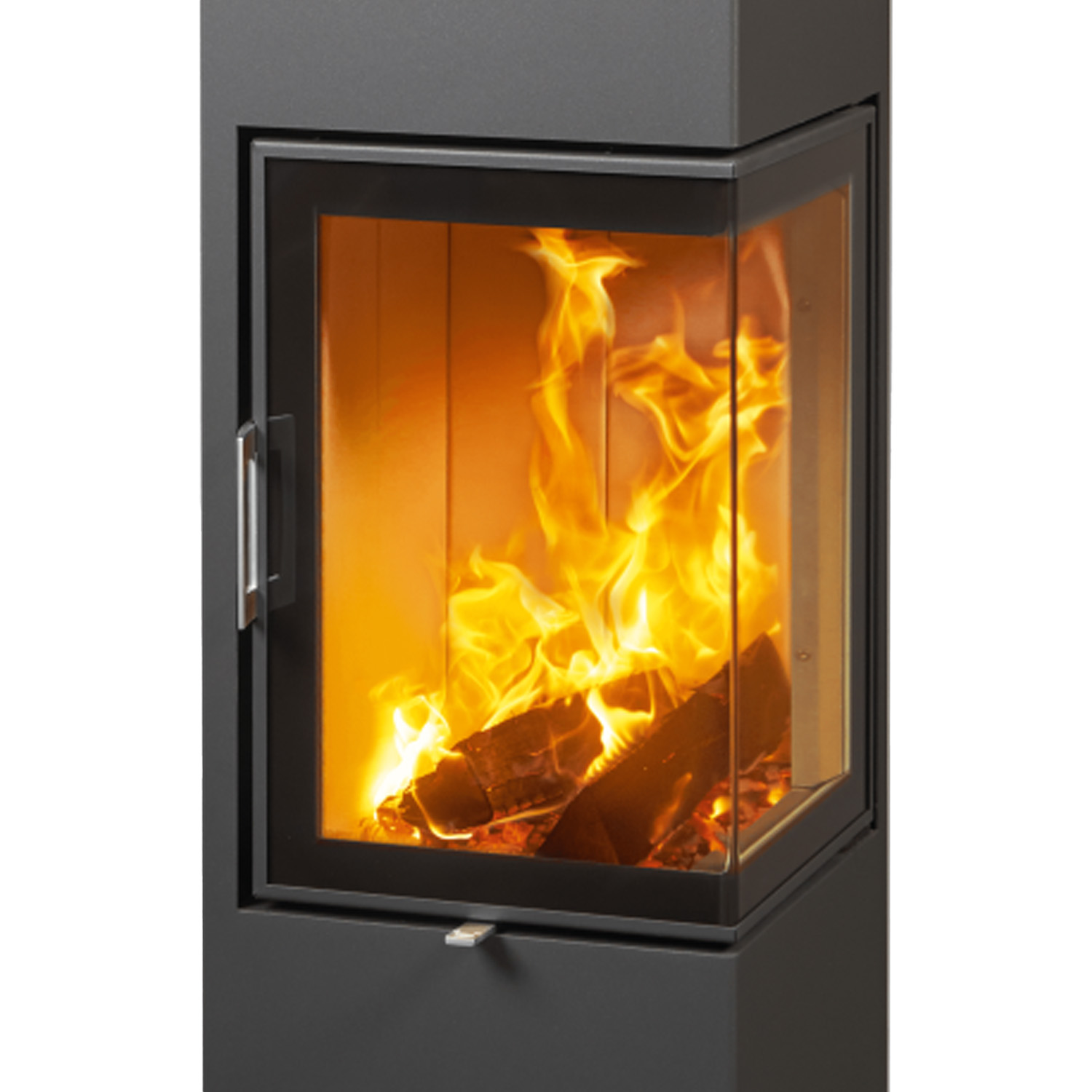 Austroflamm Slim 3.0 Kaminofen Stahl Gussgrau Rechts