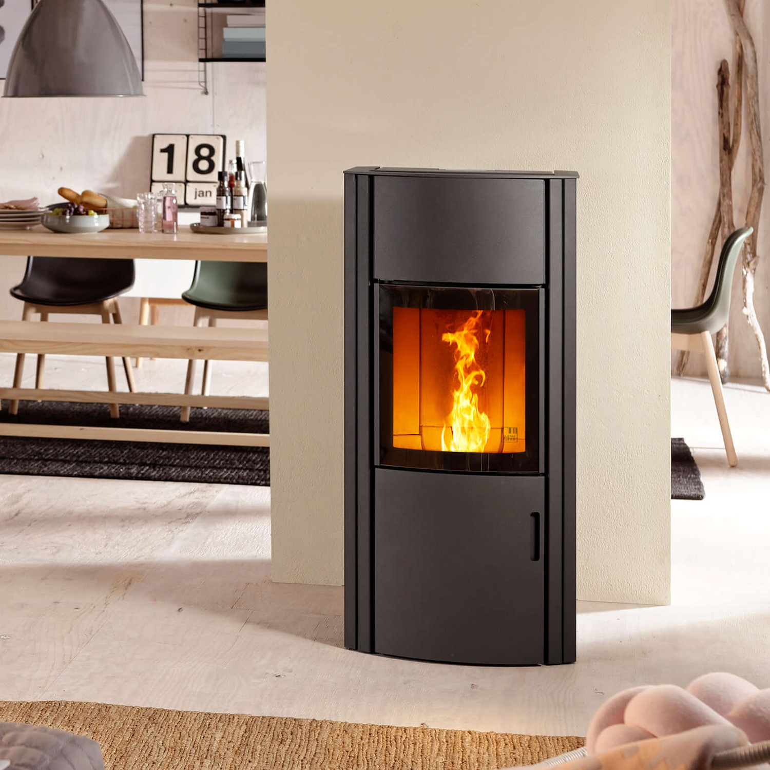 Austroflamm Polly 2.0 Pelletofen Stahl Gussgrau