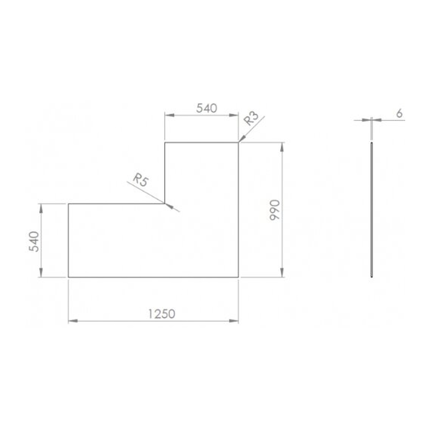 Olsberg Funkenschutzplatte OSORNO L