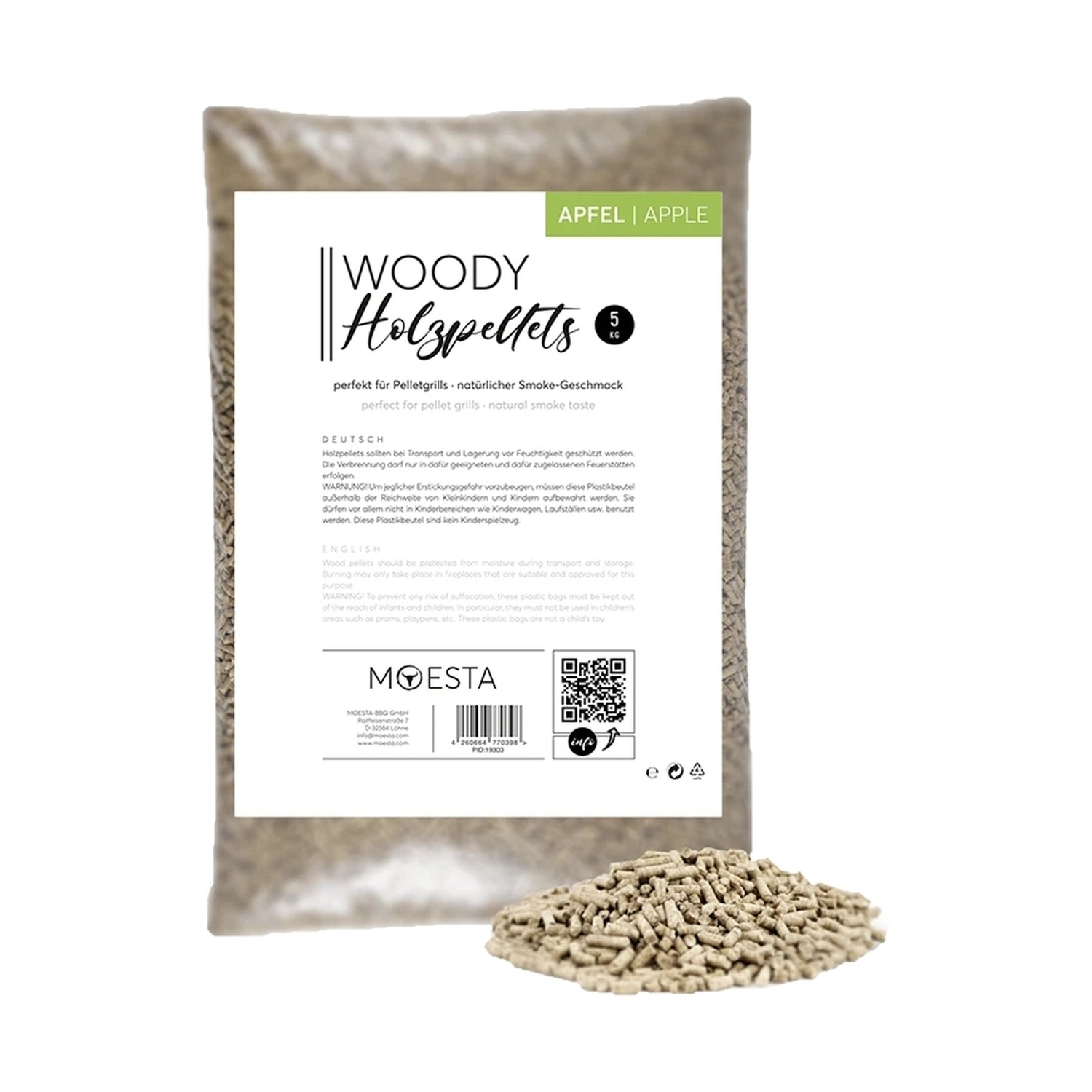 Moesta Holzpellets Apfel 5kg