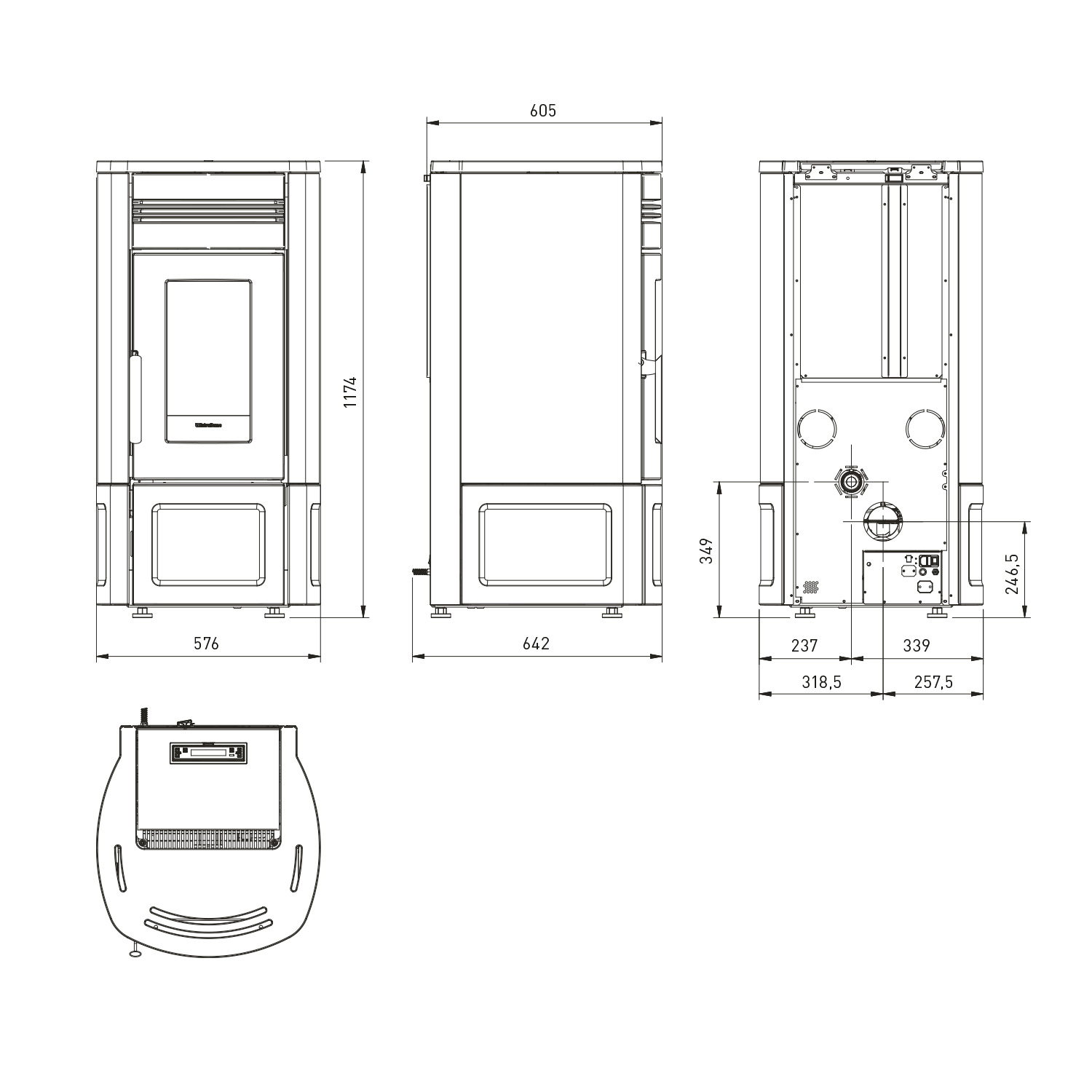 Extraflame Evolution Line Noris Lux Pelletofen Stahl Majolika Weiß Extraflame Evolution Line Noris Lux Pelletofen Stahl Majolika Weiß