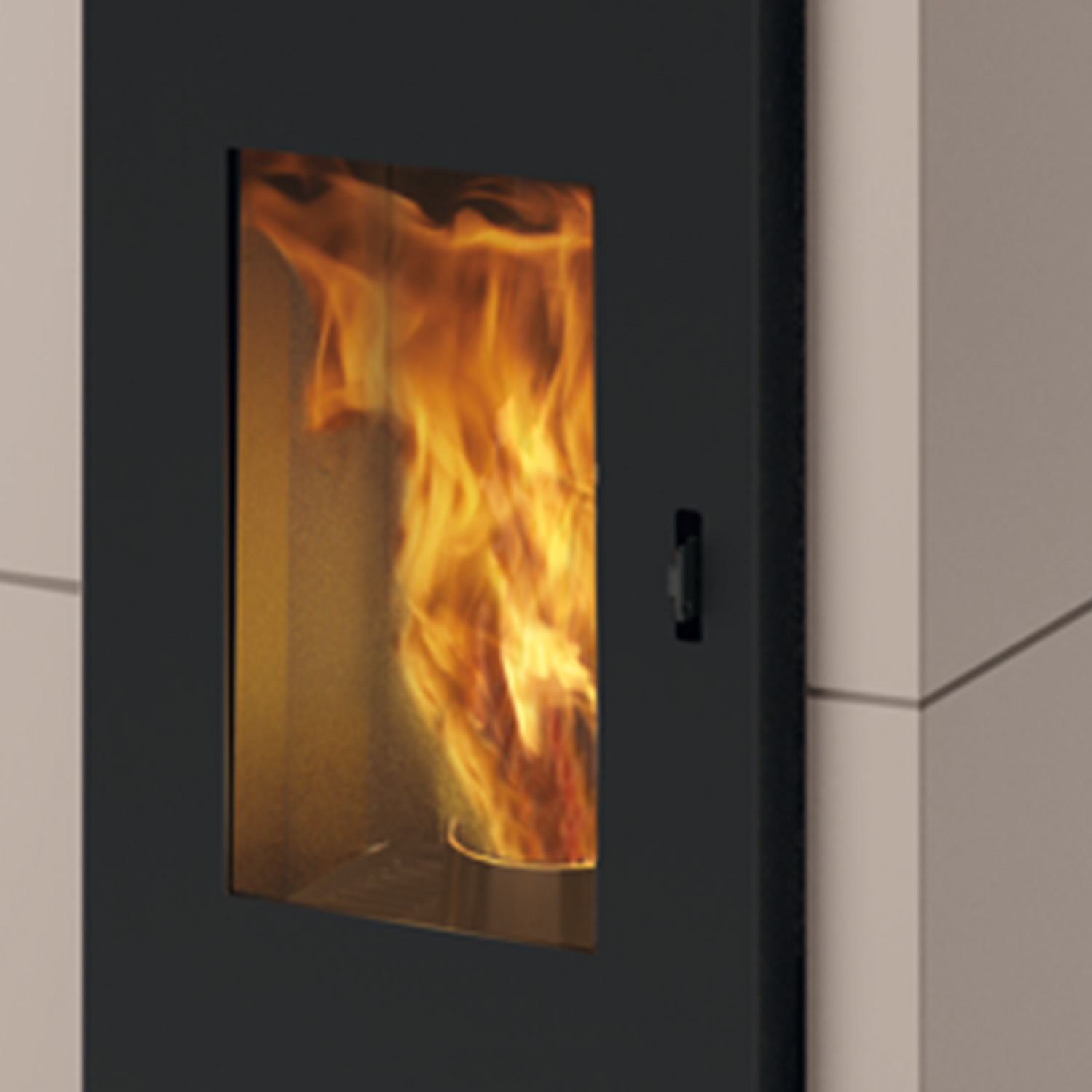 EK63 Zone 80 Evo Pelletofen Stahl Taubengrau