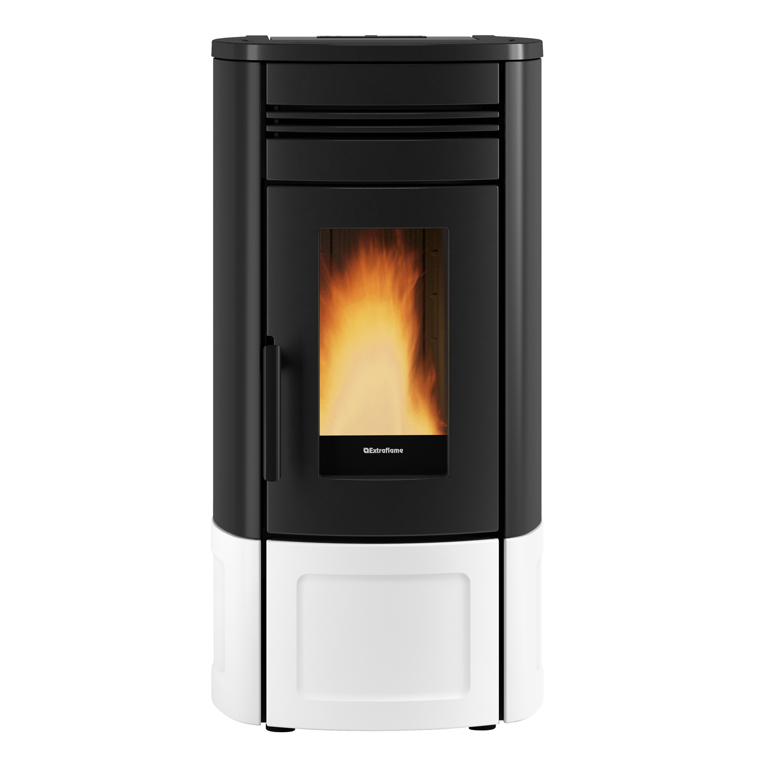 Extraflame Evolution Line Noris Lux Pelletofen Stahl Majolika Weiß