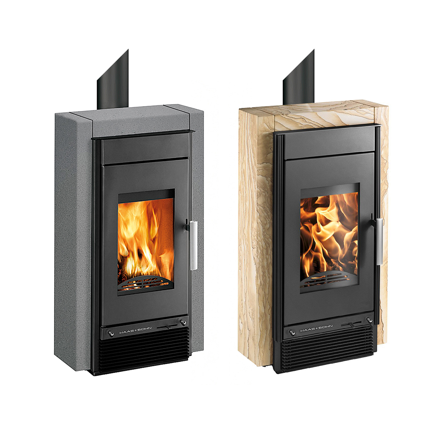 Haas+Sohn Hasvik Kaminofen Perl-Anthrazit / Quarzit Grau Haas+Sohn Hasvik Kaminofen Perl-Anthrazit / Quarzit Grau
